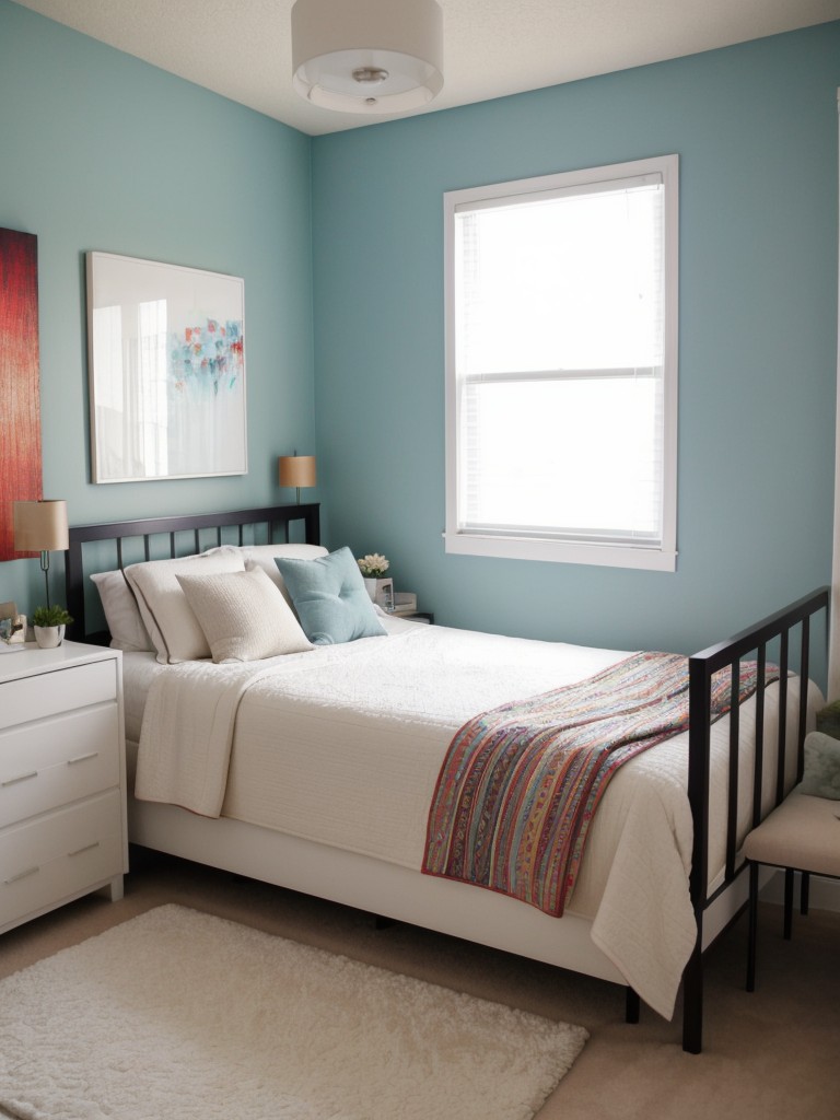 Bold & Beautiful: Small Apartment Bedroom Makeover Ideas