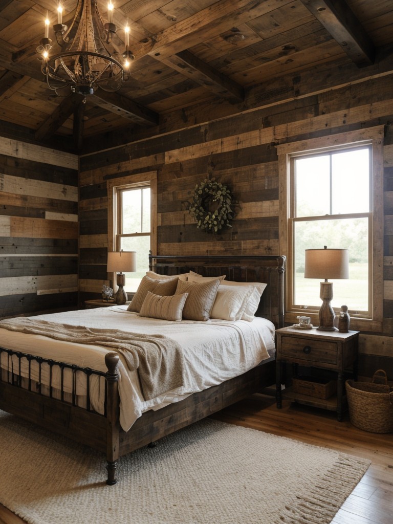 Rustic Bedroom Decor: Farmhouse Vibes in Your Apartment.