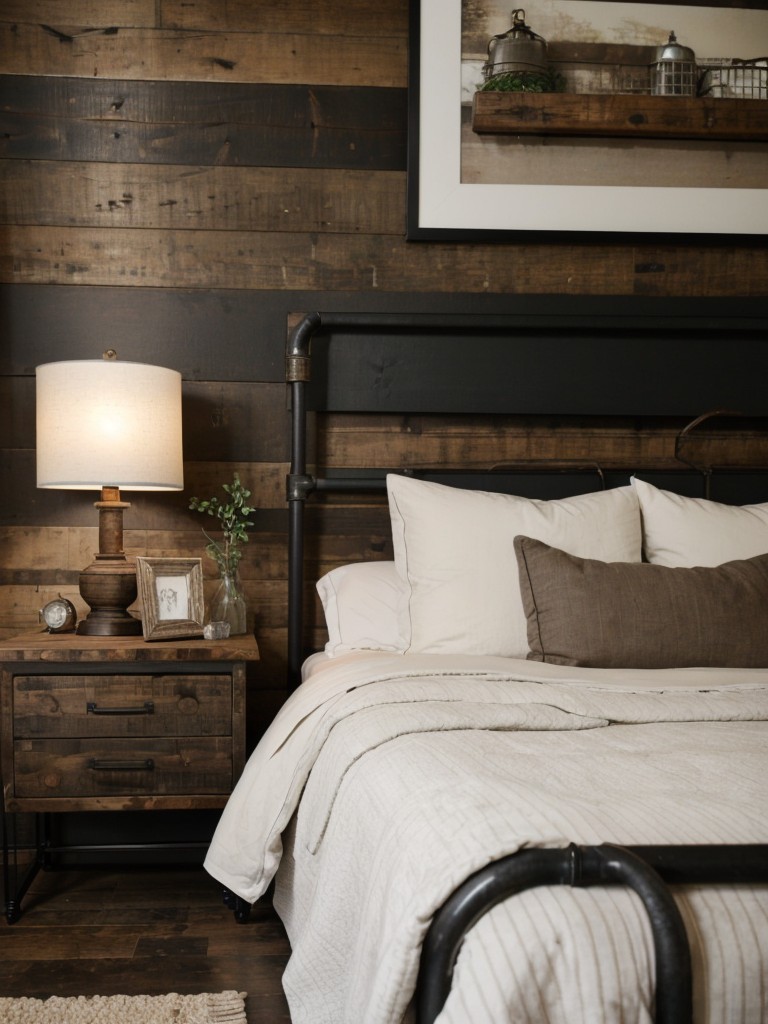 Rustic meets Industrial: Elevate Your Bedroom with Farmhouse Vibes