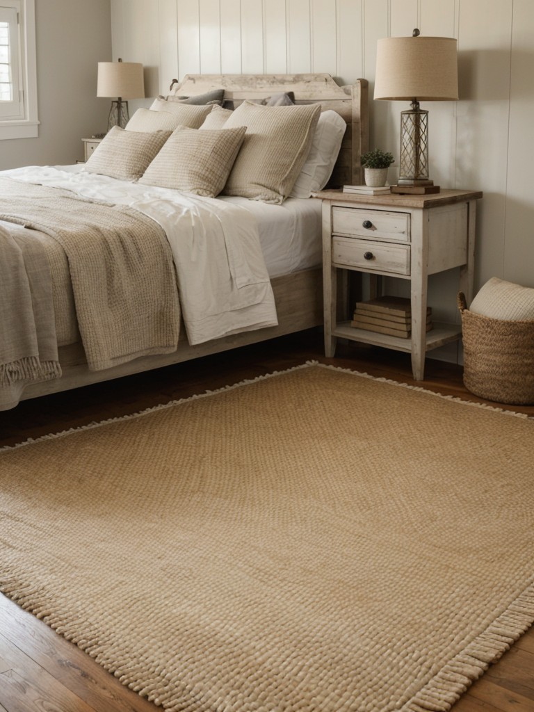 Cozy Up Your Bedroom with Farmhouse Decor & Woven Rugs!