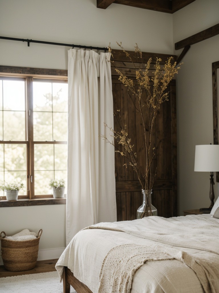 Budget-Friendly Farmhouse Bedroom: Natural Beauty on a Shoestring