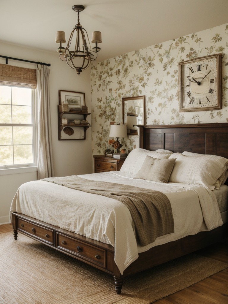 Vintage-Inspired Farmhouse Bedroom: Get Cozy with Antique Decor