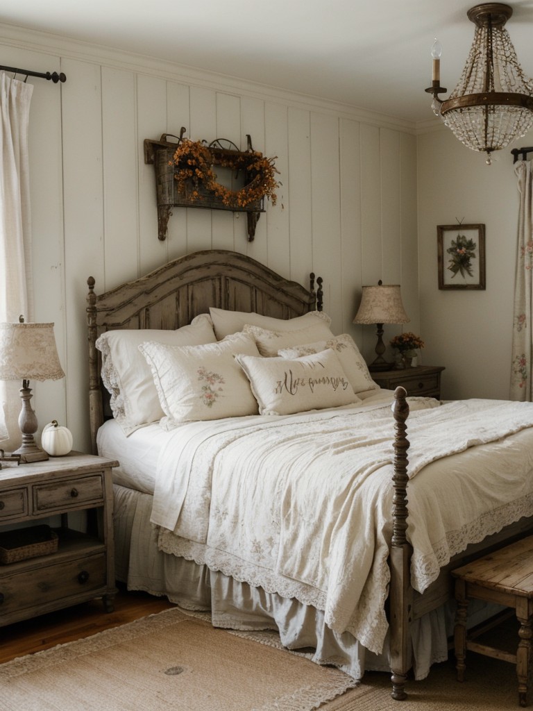 Farmhouse Bedroom Bliss: Vintage Prints & Whimsical Details