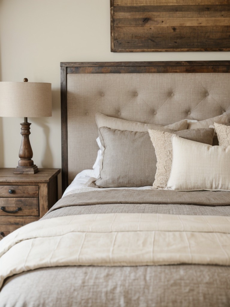 Rustic Farmhouse Vibes: Inspiring Apartment Bedroom Decor!