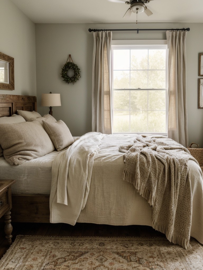 Vintage Farmhouse Bedroom: Cozy Textures for Timeless Charm