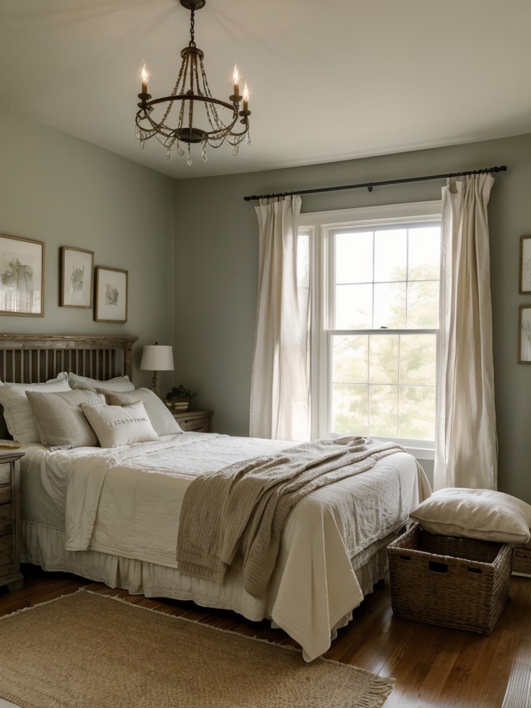 Vintage Farmhouse Vibes: Timeless touches for a serene apartment.