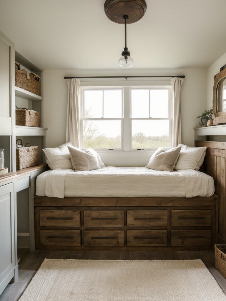 Space-saving hacks: Elevate your apartment with vintage farmhouse decor