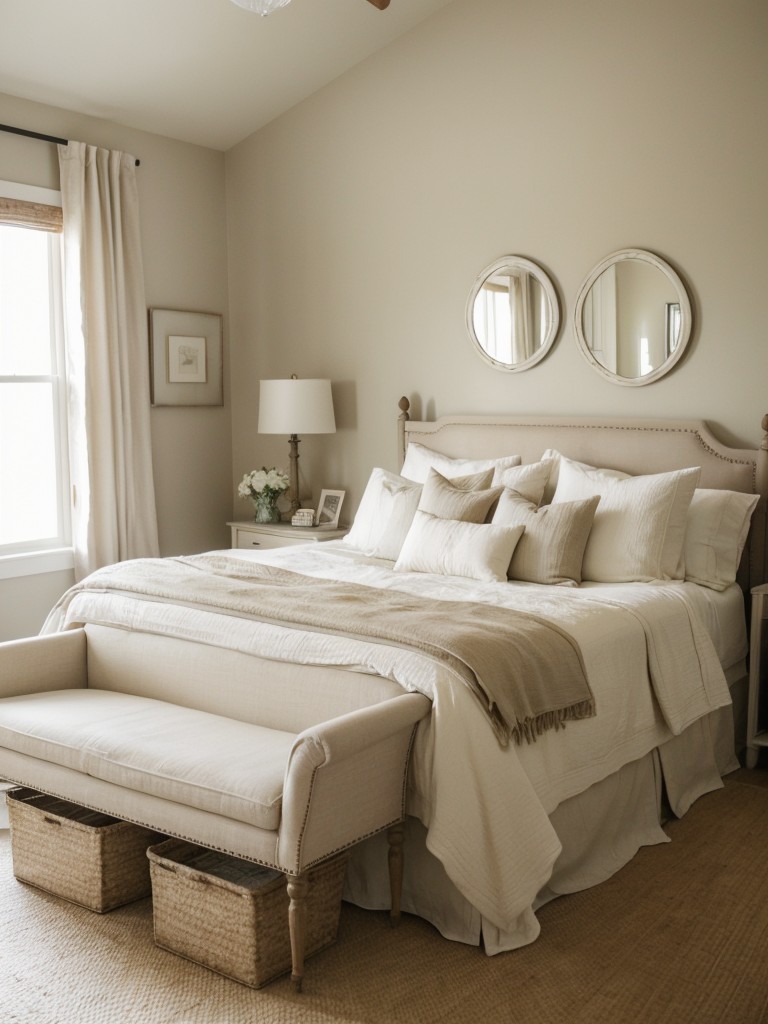 Cozy Apartment Chic: Neutral Bedroom Retreat Inspiration