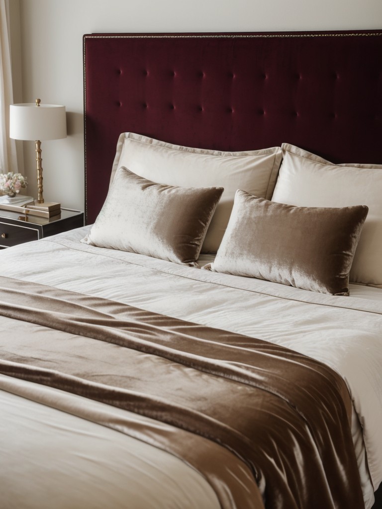 Luxurious Bedroom Vibes: Upgrade Your Space with Plush Velvet & Silky Bedding!