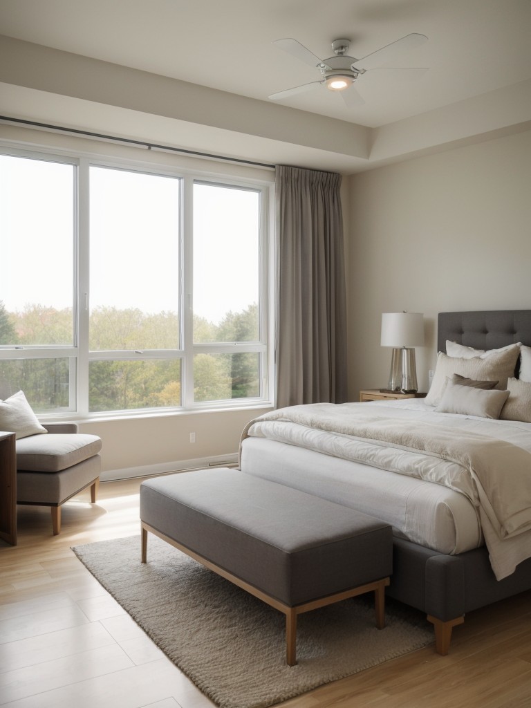 Elevate Your Apartment with Stunning Bedroom Decor. 100% Natural Light for a Serene Space.