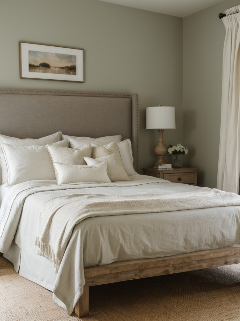 Farmhouse dream: Elevate your bedroom with a luxe upholstered bed frame.