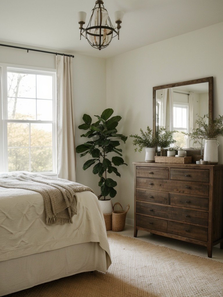 Serene Farmhouse Bedroom: Fresh and Natural Decor Ideas!