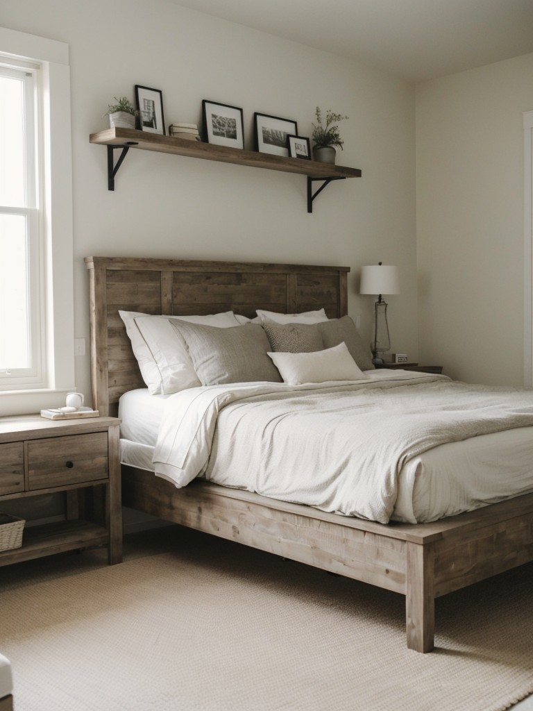 Farmhouse Bedroom Haven: Embrace Minimalism with Sleek and Serene Decor!