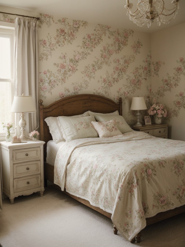 Charming Apartment Bedroom: Dreamy Shabby Chic Décor