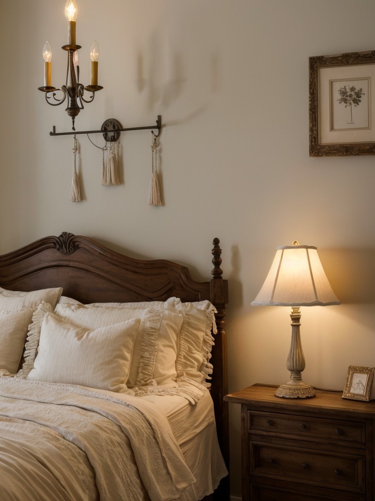 Cozy Apartment Bedroom with Romantic Shabby Chic Vibes