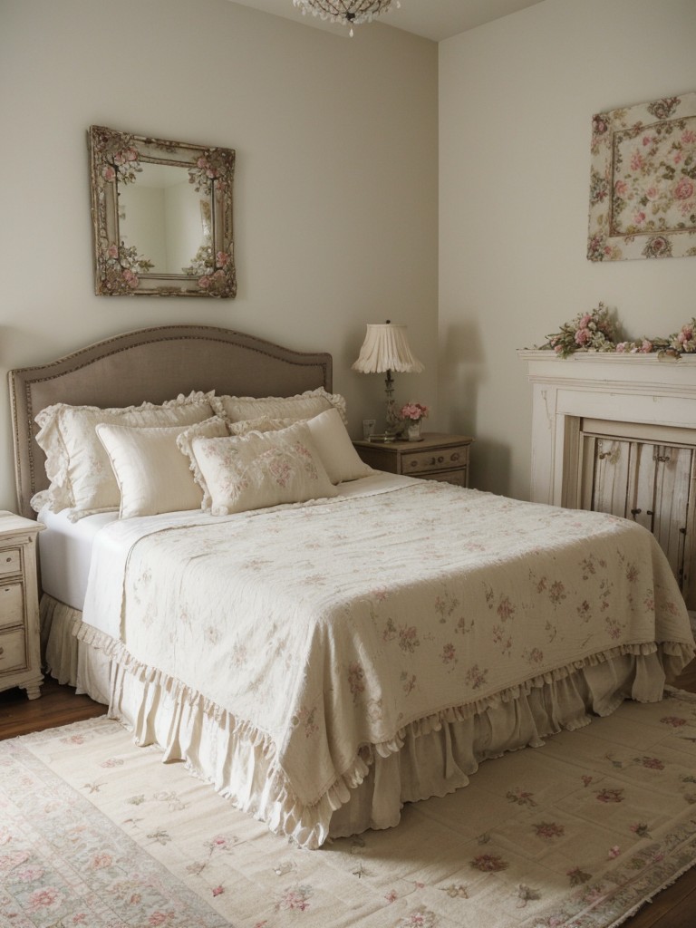 Cozy Floral Shabby Chic Bedroom Décor