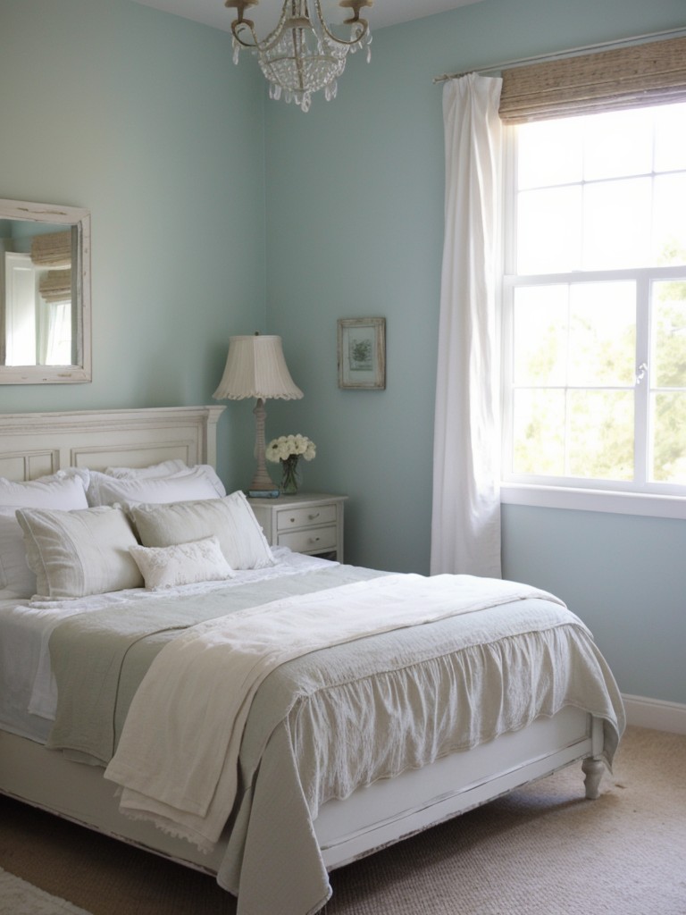 Cozy Coastal Apartment Bedroom.