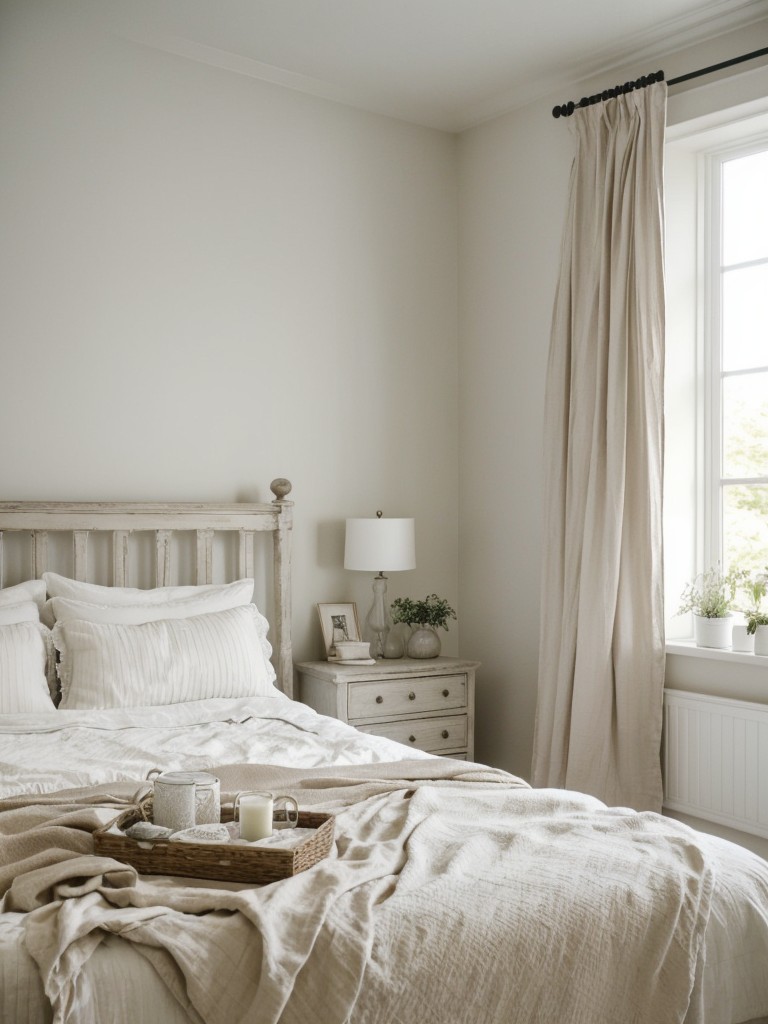 Scandinavian-inspired chic bedroom for a fresh and airy space