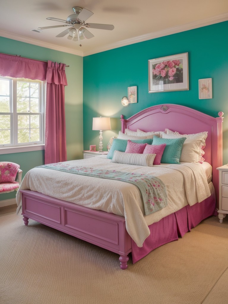 Teen Bedroom Inspiration: Vibrant & Playful Shabby Chic Design