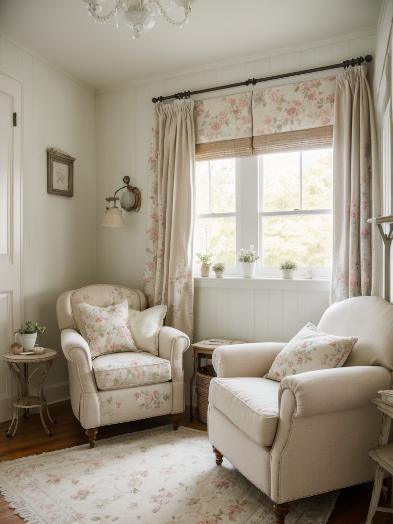 Charming Shabby Chic Reading Nook Idea for Cozy Apartments!