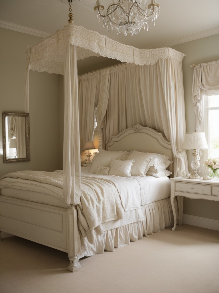 Classic Elegance for Your Bedroom: Four-Poster Beds & Crystal Chandeliers!