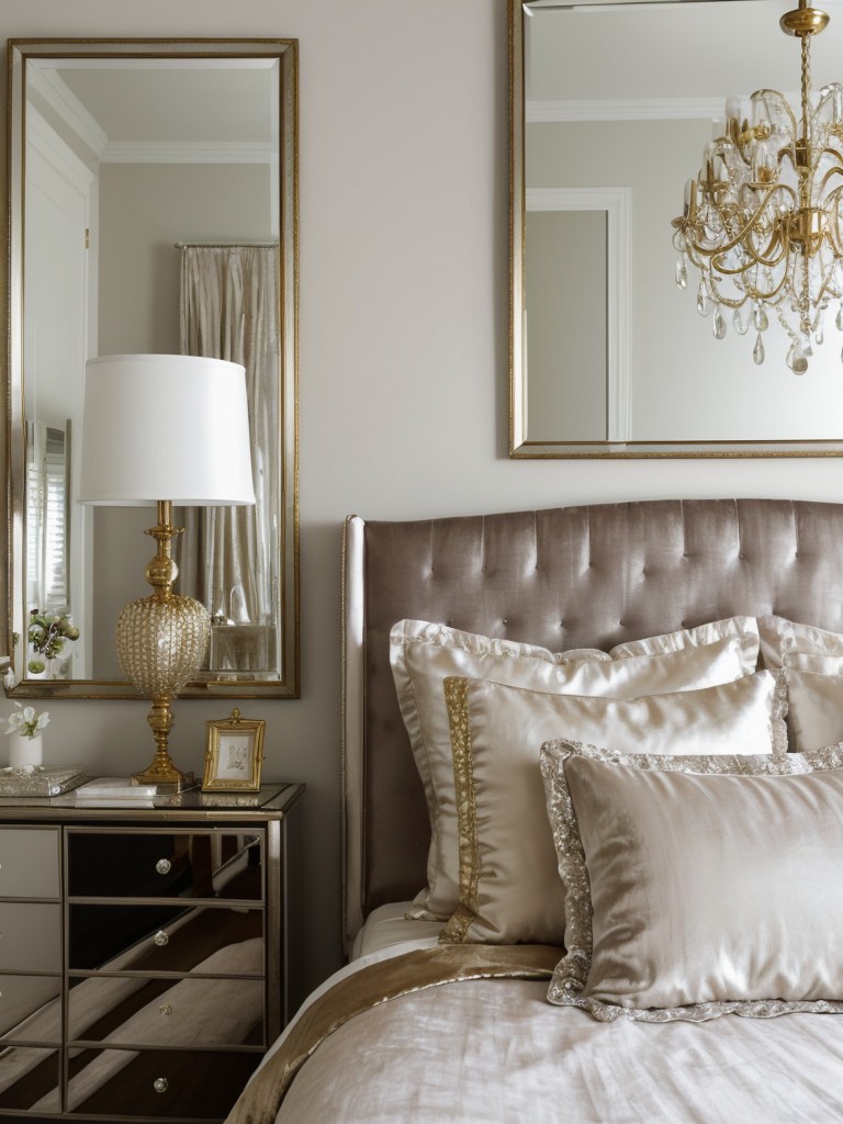 Modern Chic Apartment: Elevate your space with metallic accents and luxe fabrics!