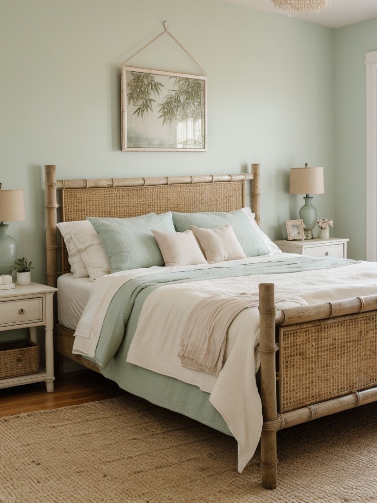 Create a pastel paradise in your bedroom with shabby chic decor!