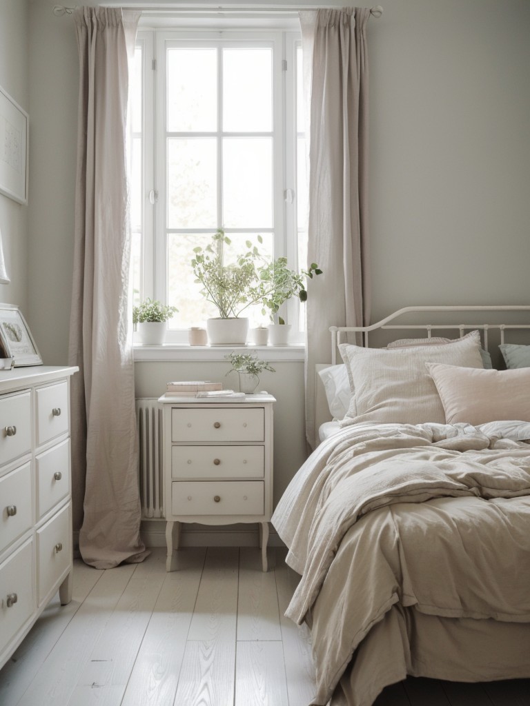 Chic Pastel Bedroom Inspiration. Sleek Scandinavian Apartment Escape.