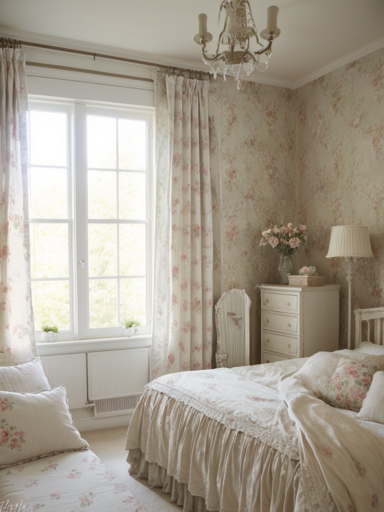 Charming Floral Accents for a Shabby Chic Bedroom