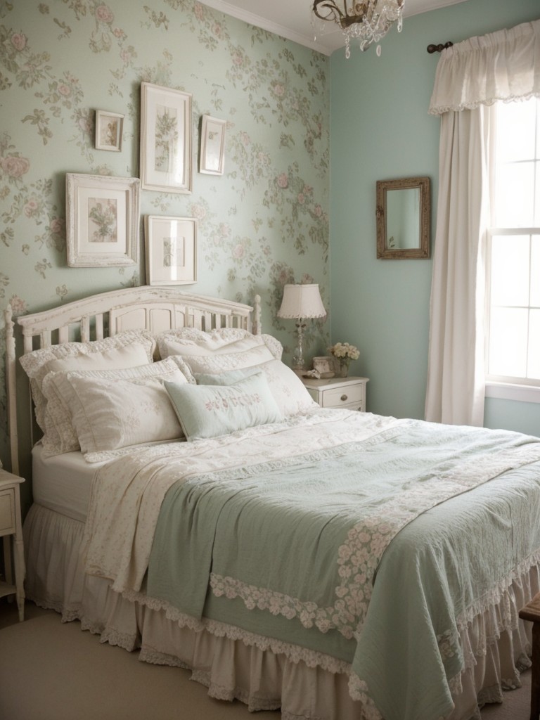 Vintage Wallpaper: Elevate your apartment with shabby chic charm!