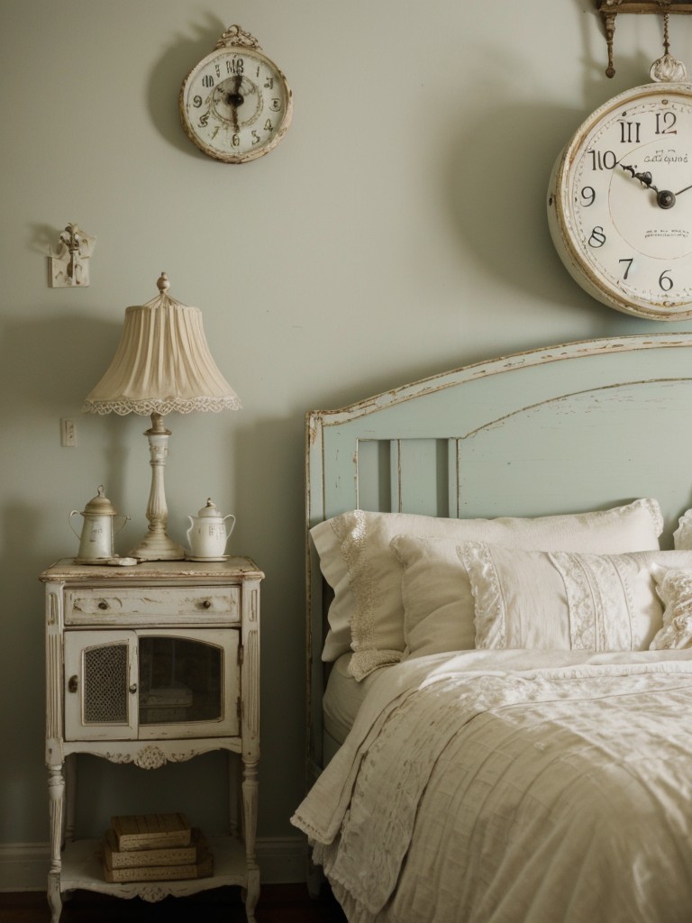 Charming Shabby Chic Bedroom: Timeless Vintage Accents.