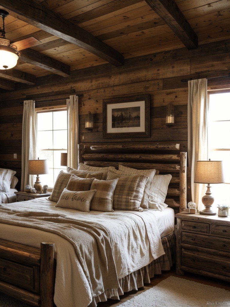 Create a Cozy Cabin Vibe: Shabby Chic Bedroom Makeover Ideas