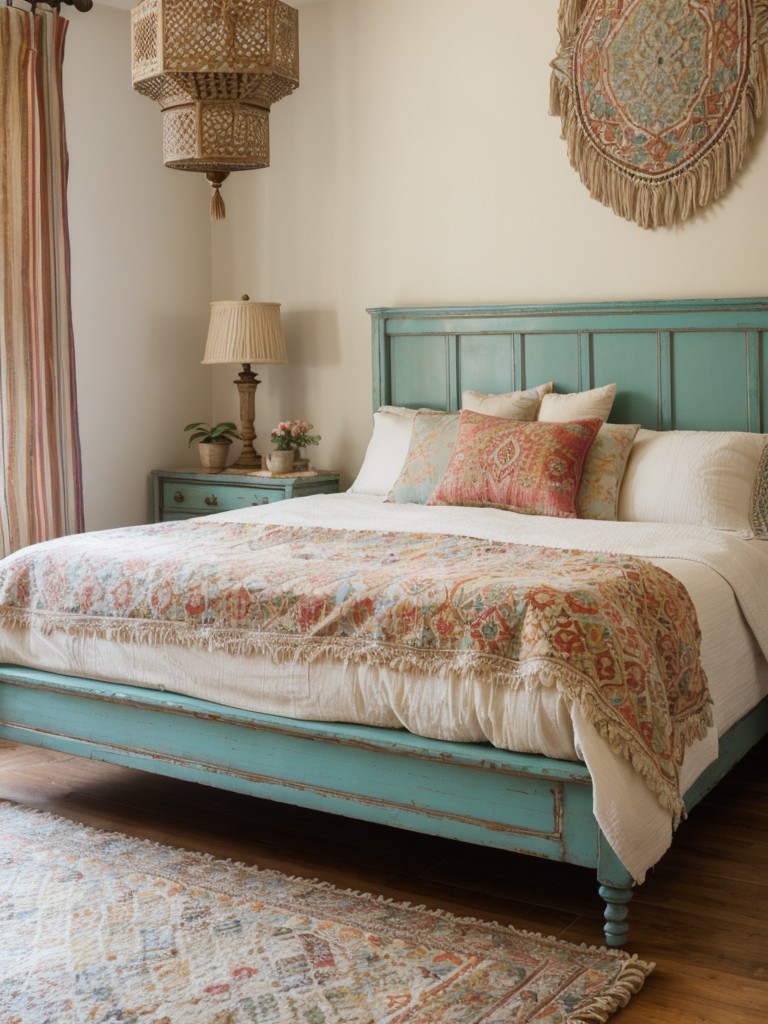 Exotic Moroccan Vibes for a Shabby Chic Bedroom!