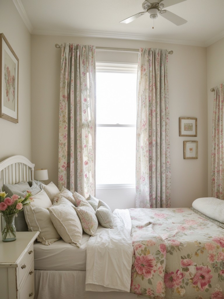 Colorful Floral Prints: Elevate Your Apartment's Bedroom Style!