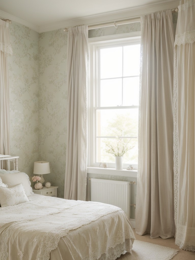 Trendy apartment vibes: Shabby chic bedroom inspo!