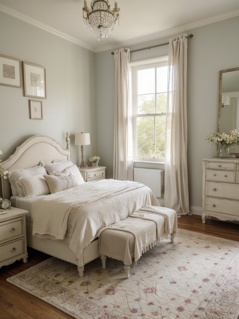 Charming Shabby Chic Apartment: Cozy Bedroom Ideas