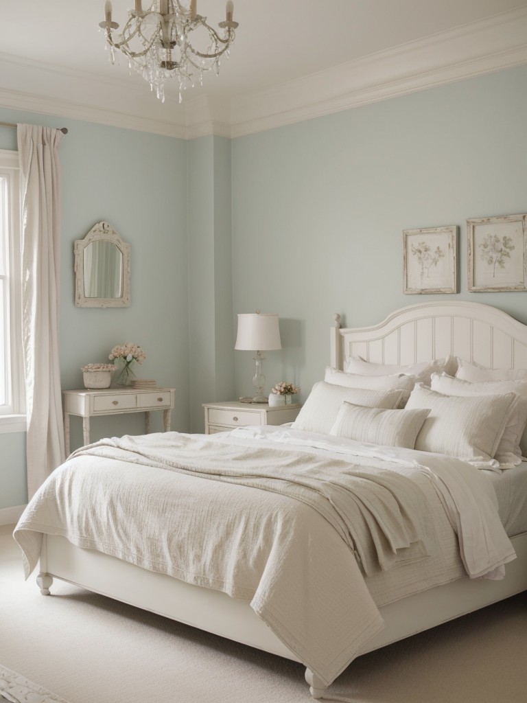 Serene and Dreamy Shabby Chic Bedroom Ideas for Apartment (72 characters)