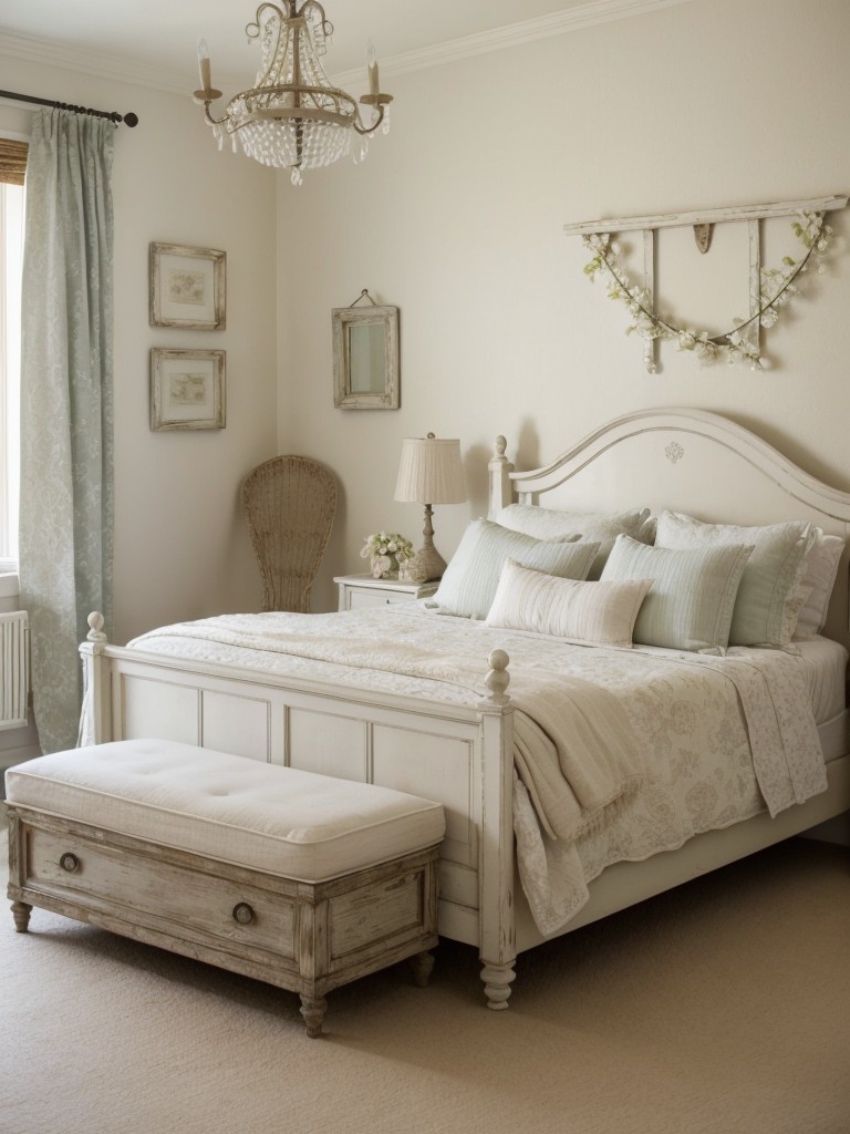 Eclectic Shabby Chic Bedroom: Mix Patterns & Textures!