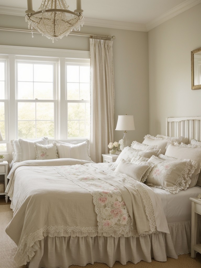 Feminine and Floral Bedroom: Shabby Chic Decor Inspiration