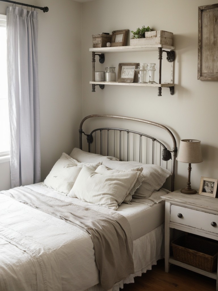 Stunning Apartment Bedroom Inspo: Shabby Chic meets Industrial Vibes!