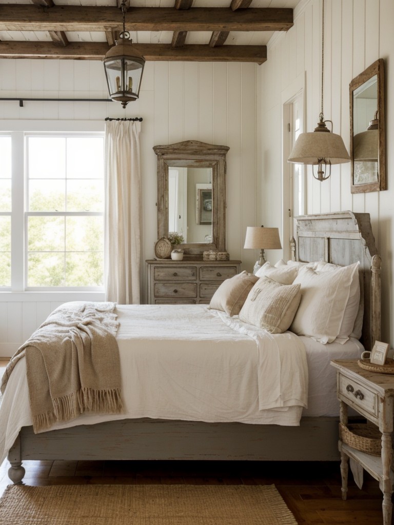 Rustic Farmhouse Bedroom: Vintage Charm for Small Spaces