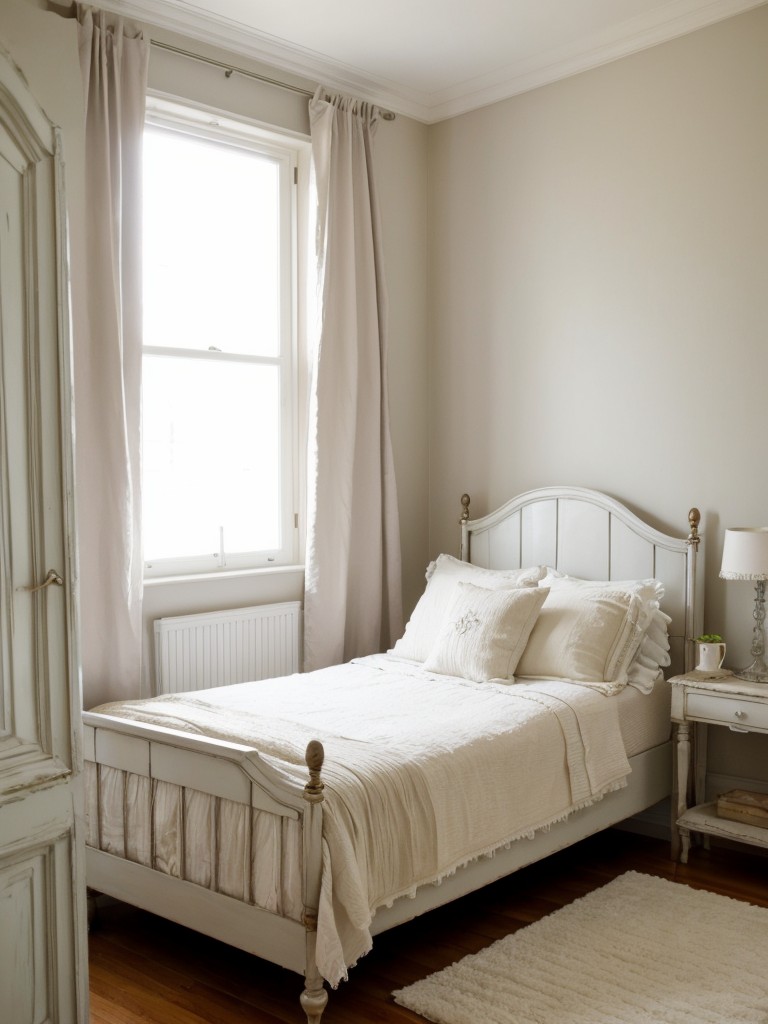 Cozy Apartment Bedroom: Shabby Chic meets Glam Art Deco!