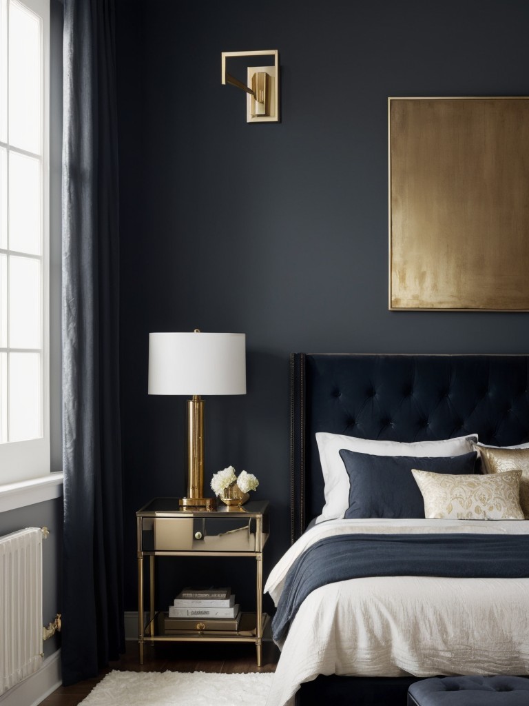 Dramatic Dark Walls for a Luxurious Bedroom Vibe