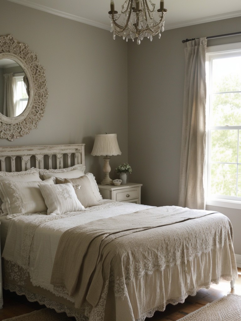 Luxurious Shabby Chic Bedroom: Create Depth with Textures