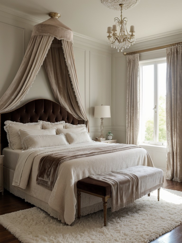 Romantic Shabby Chic Bedroom: Luxurious Details for Elegance