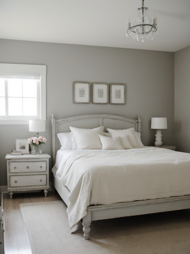 Modern & Minimalist Apartment: Shabby Chic Bedroom Ideas