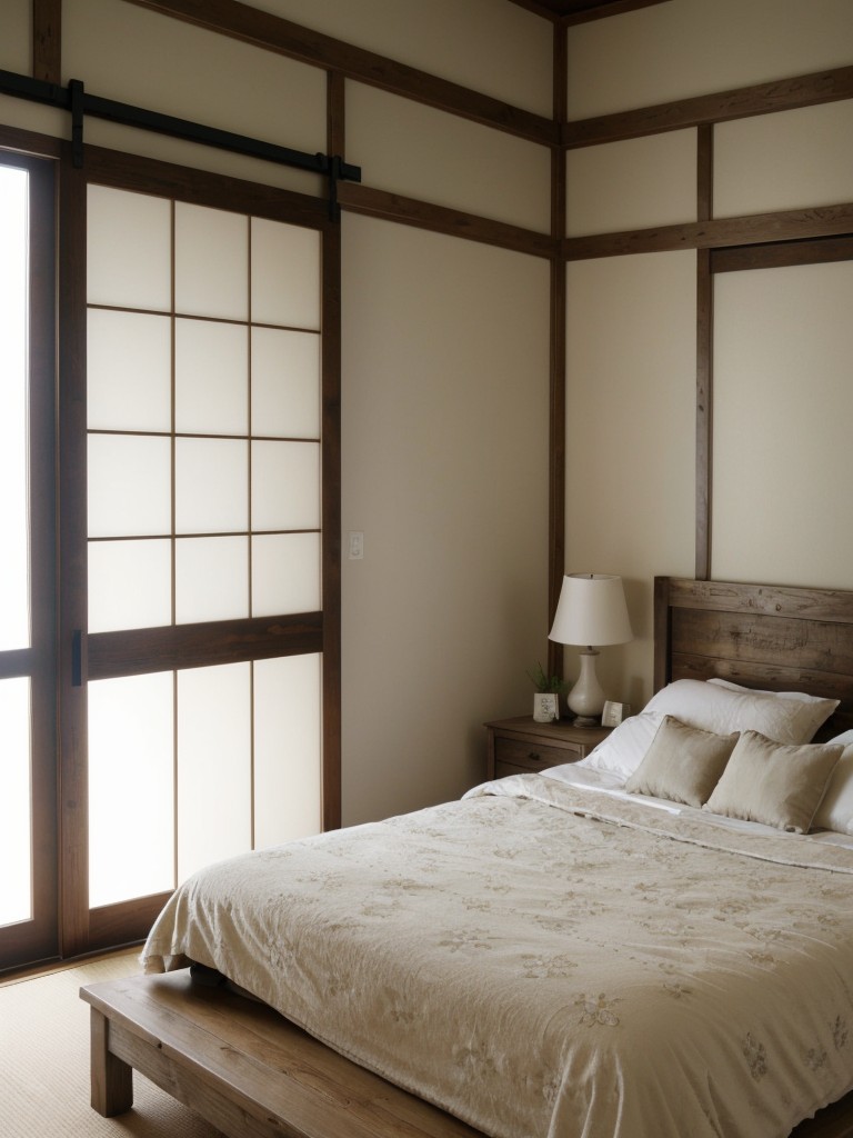 Zen-inspired Shabby Chic Bedroom: Embrace Japanese Design