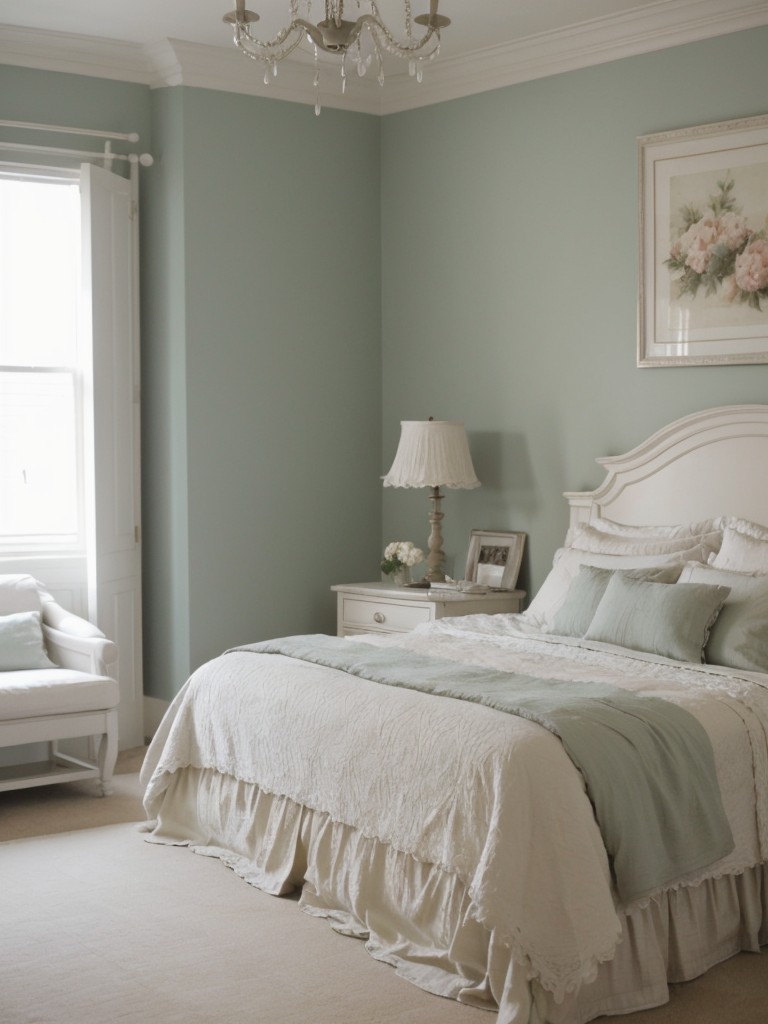 Cozy and calming apartment bedroom: Shabby Chic inspiration!