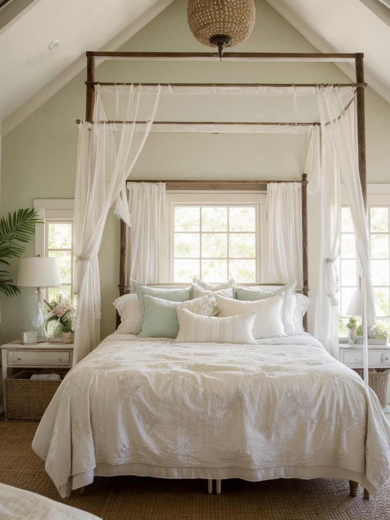 Romantic Shabby Chic Bedroom: Vacation vibes for your apartment!