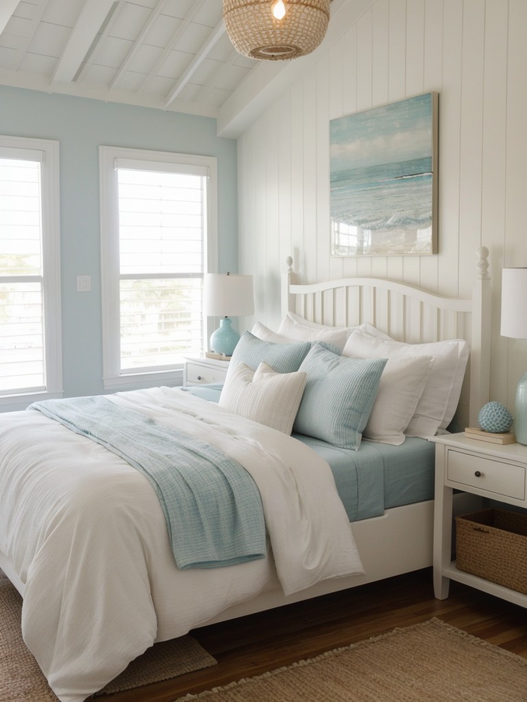 Coastal Bedroom Bliss: Transform Your Space with Seashell Decor & Nautical Stripes